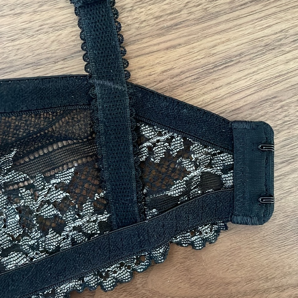 Wacoal Embrace Lace Bra 34DD Women Underwire black 65191 - Picture 8 of 11